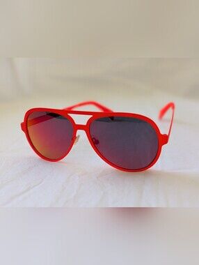Red Aviator Sunglasses for Men - Bold Red Frame